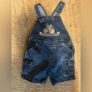 Harley Davidson Toddler Overalls Size 3T